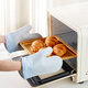Xinliang Top Kitchen Anti-scald Gloves Insulated Baking Gloves Oven Microwave Kitchen Anti-scald Gloves Resistant to High Temperature Baking Tools Anti-scald Insulated Gloves (Milky White)*1 piece