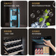 Vinocave wine cabinet constant temperature wine cabinet moisturizing compressor home living room fresh wine refrigerated storage display cabinet beverage frost ice bar ultra-thin model JC-268B (foreign wine rack model) - 254L wine cabinet
