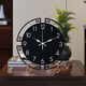 Puduo Clock Decoration HOME DECOR New Chinese Style Table Clock Living Room Desktop Pendulum Clock Art Clock Table Clock TV Cabinet Atmospheric Internet Celebrity Ornament Desktop Clock Large Size 30*32cm