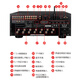 Gagnant à 2300pro Home Theatre Amplificateur Dolby Atmos 7.3.4 Film K Home Fever HiFi Class Amplificateur Audio Set Surround Threindimensional Combined AV Amplificateur à 2300pro