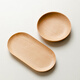 Haofanjie wooden tray wooden beech wooden tray tea cup holder coffee tray teacup tea break tray snack plate small saucer wooden disc 12*12cm