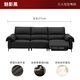 Gu Jia Home (Kuka) [Cloud-Serie] Italienische Null-Wand-Rücken-Sofa Wohnzimmer 6212 Phantom Black 3-Person Links Elektro