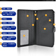 Tragbare Reisepassklammelemellet integrierter tragbarer Dokument Ticket Aufbewahrungstasche Langes Gepäck Check-in Hanging Tag Schwarz Passport Bag Gepäck Tag Set