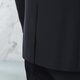 Siete marca Suit Men's 25 negocios de primavera y verano ropa formal fácil de hacer collar plano entrevista con chaqueta de traje 126JC70760 Negro 50 B
