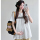 Geman Maternity Top Summer 2025 Новая модная футболка с коротки