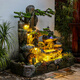 Naiyuan Water Tank Garden Rockerie Pond Pond Waterfall Water Fountain Ornement balcon extérieur Terrasse Plancher circulant dans l'eau Paysage 688 Installation de pack moyen [175 * 78 * 160cm]