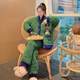 Catman three-layer cotton pajamas for women in autumn and winter thickened coral flannel flannel internet celebrity home clothing DLM-6621# three-layer cotton thickened M Recommended 80-100Jin [Jin equals 0.5 kg]