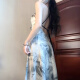 
Miao Yijia suspender dress new Chinese pure sensual women's skirt summer new style slim temperament long skirt beach skirt ink painting suspender dress [Tie-dye gray] L [Suggested 108-120Jin [Jin equals 0.5 kg]]