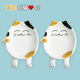 Zhe series pot cover shelf kitchen cartoon ceramic all-in-one spatula storage rack household countertop spatula pad chopstick holder black and yellow striped ear cat (2 pieces)