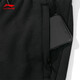 Li Ning (LI-NING) velvet sports pants men's autumn and winter new trousers with cuffs, loose trousers, casual pants, sports pants, black cuffs, regular cotton, comfortable and skin-friendly XL /180 (145-170Jin Jin is equal to 0.5 kg)