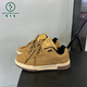 Pecker Chaussures de pain à semelles épaisses Chaussures masculines 2025 Automne Nouvelles chaussures Men's Breathable Retro Polyvyle Couple Casual Skateboard Chaussures Khaki 9913 37