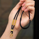 Yikai Yikai jade pendant necklace rope hand-woven buckle with rope adjustable pendant lanyard Buddha hanging rope 3mm black (universal buckle)