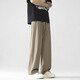 Foss Phil Japaner Yamamoto Casual Hosen Herren Sommereiseis dünne lockere drapierte Weitbein-Anzughose für Jungen Straight Hosen Trendy Marke 718-7011 Khaki XL [Vorgeschlagen 145-160jin [Jin gleich 0,5 kg]]
