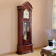 Bieying Floor Clock Wohnzimmer Massivholz Mechanische Uhr Europäische Klassische Zeit Uhr Chinesische Luxusatmosphärische Kupfer vertikaler Uhr 9922 Mahagoni 14 Zoll