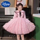 Disney (Disney) Girls Kleid Kinderprinzessin Kleid Kleid Kleidung kleiner Mädchen Kleidung Rock Sommer 2025 Neue Kinderkleidung Frauen 2601 Pink 120 cm (120 cm)
