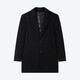 Siete Brand [Liner de grosella de grosella de grosura] para el nuevo abrigo de lana de moda de moda de invierno para hombres Black XL/180