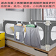 Clcey Baby Cot Rangement Sac de rangement Discussion de jeu Sac de suspension de lit de garde-gardien Lit Lit Lit Bouteau Bouteille de rangement Gris (modèle à une seule couche)