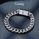 GsunG platinum bracelet PT950 dragon scale pattern bracelet ethnic style men's solid domineering retro chain platinum Cuban bracelet priced by gram, contact customer service before bidding