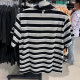 
Nike (NIKE) short-sleeved men's clothing 2025 summer new lapel POLO shirt breathable sportswear fitness training fashion casual T FN3897-010 black and white stripes M