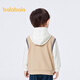 Balabala Kinderkleidung Jungen Sweatshirt Fashion College Sportstil gefälschter zweiteiler langärmeliger Top-Kinder-Kapuzen-Herbst-Kleidung beige 50006 100 cm