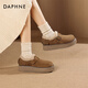 Daphne botas de nieve con suela gruesa para mujeres 2024 otoño e invierno más terciopelo nuevo viajero retro versátiles calientes zapatos para mujeres de birken zapatos de algodón 37