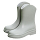Soogree Regenstiefel für Frauen modische dicke Sohle mittelgroße und kurze Röhrchen Außen-Wasserdichte Regenstiefel tragen resistente nicht rutschende mittelgrohrer Röhrchen-Wasserstiefel Leichte Regenstiefel graue einschicht-baushägige Abdeckung 38