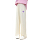 Pitt Pitt Girls Widm-Bein Hosen Sommer Dünne Kindereiseisenhose große Kinder Sommer-Jogginghose Mädchen Sommerhosen Anzug 15025 Meter Weiß + 9852 Verlaufsfarbe 160 cm