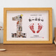 Baby's first birthday arrangement commemorating hand and foot prints, one-year-old gift photo frame, baby's hand and foot prints, mud ceremony props A425-12 photos a4 I'm one year old