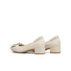 Tianmeiyi Schuhe Frauenschuhe Einkaufszentrum Gleicher Stil Mary Zhen Schuhe Französische Pendelpendlerin Frauen Singles Schuhe 2025 Frühlings- und Herbst BI272AQ5 Beige 38