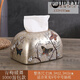 
Shantoulin Village Sense Ceramic Paper Towel Box Living Room Light Luxury Card Box Household European Ornaments Napkin American Creative 1047 Blue Warbler Blossoms