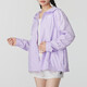 Nike (Nike) Vêtements féminins officiels 2025 Autumn New Sports and Casual Windbreaker Hooded Hooded Top Top Veste tissé DM6180-511 / Light Purple L