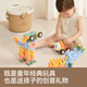 YEEHOO baby soft rubber building blocks free to insert early education desktop combination baby toys one-year-old children's birthday gift