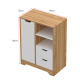 Shidai home sideboard tea cabinet storage cabinet wooden simple cabinet cupboard Caribbean pine + warm white