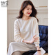 She enjoys 100% pure wool sweater women's round neck sweater warm top autumn and winter inner layering sweater T144Z8004