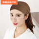 Perfect forehead protection and forehead wiping for women to keep warm in winter, forehead scarf to cover gray hair, confinement headband, postpartum protection, knitted style - brown