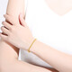 Saturday Fortune pure gold 999 simple round bead gold bracelet for women priced AA071295 about 4.78g 16cm birthday gift