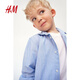H&M children's clothing children's boys' shirt spring long-sleeved cotton shirt top 1209140 light blue 100 100/56