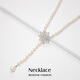 Qlady snowflake imitation pearl sweater chain women's long necklace autumn and winter temperament light luxury niche sweater pendant pendant accessories