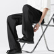 Foss Phil Pants Мужской весна и осень слегка вспышка с широкими ногами, опускающими трехконтактные высококачественные брюки для повседневного костюма K1110 Black l