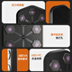Boxing player official direct sales ONEPUNCH series smart music boxing machine home fitness training equipment boxing wall target smart music boxing machine V3 black (buy 1 get 7 free)