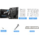 微星（MSI）PRO B760M-E DDR5 游戏电脑主板 支持CPU13400F/14400F/13490F (Intel B760/LGA1700)
