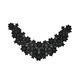 Halskette Spitze DIY Spitze gefälschter Kragen Kinder Spitzenzubehör Spitzenkragen Frühling und Sommerdekoration hohl DIY-699 Schwarz 0cm