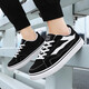 Changxiang Huili Herrenschuhe Frühling und Sommer 2025 Neue leichte, atmungsaktive Leinwandschuhe Hong Kong Style Trendy-vielseitige Schuhe Herrensportschuhe YJ-646 Black 40
