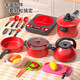 
Miaobeile mini kitchen children's toys girls playing house simulated kitchen chewyle cooking set girl birthday gift