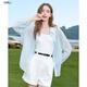 
Baitu betu women's clothing 2025 summer new shirt texture micro texture striped shirt thin coat for women 2507T31 light blue M