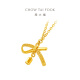 Chow Tai Fook Collier de pendentif en or arc pour les femmes pour femmes chaîne en or (Coût de la main-d'œuvre: 420 moins) EOF1387 45cm en or plein environ 4,00 g