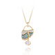 OLIVEIRA Freshwater AK Pearl Pendant Sachet S925 Silver Gold Plated 1180