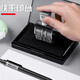 Deli 9864 Poststempeldruckplattform Schneller trockener Schwarzstempel Großer Schnell-Trocken-Druck-Mimeogramm-Plattform Poststempel Stempel Stempel wasserdichtes Drucköl Post Office Running Stampe Tinte Tragbare Druckplattform [Poststempeldruckplattform] 1 Pack-Quick Dry/No Sonnenschutzmittel