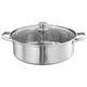Kitchen plan thickened bottom 304 stainless steel mandarin duck pot large capacity soup pot induction cooker gas universal hot pot special pot