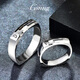 GsunG platinum ring men's PT950 couple ring new outer square inner circle shiny platinum ring women's fashion laser size 8-15 width about 3.8mm contact customer service